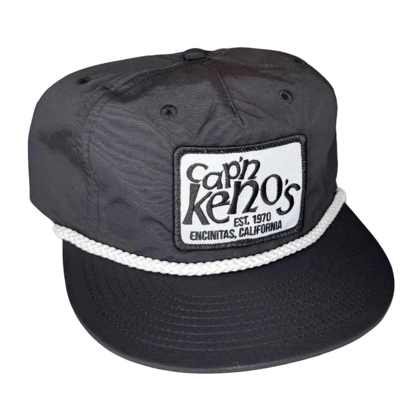 Patch Rope Hat-Black