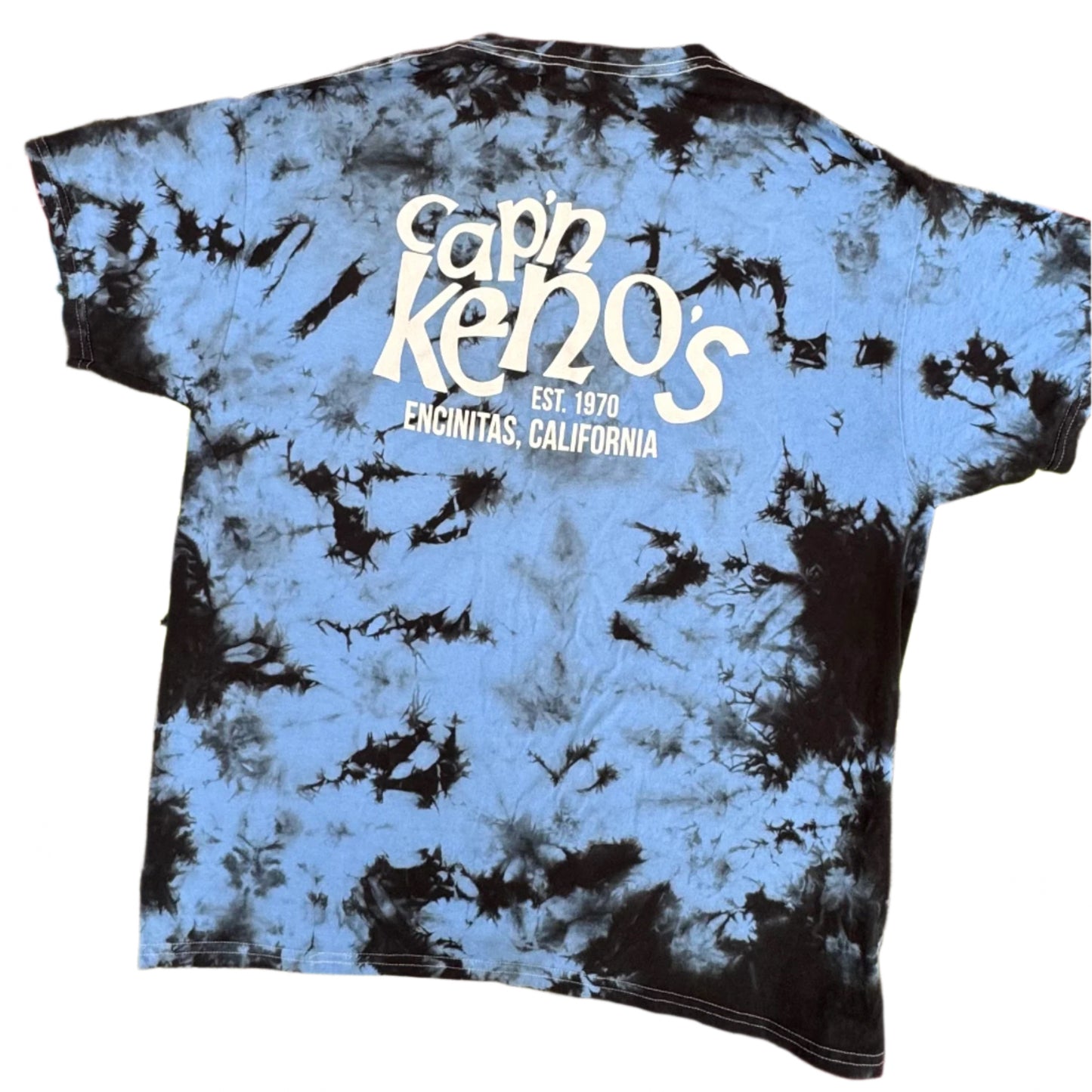 Black n' Blue Crystal Tie-Dye Shirt
