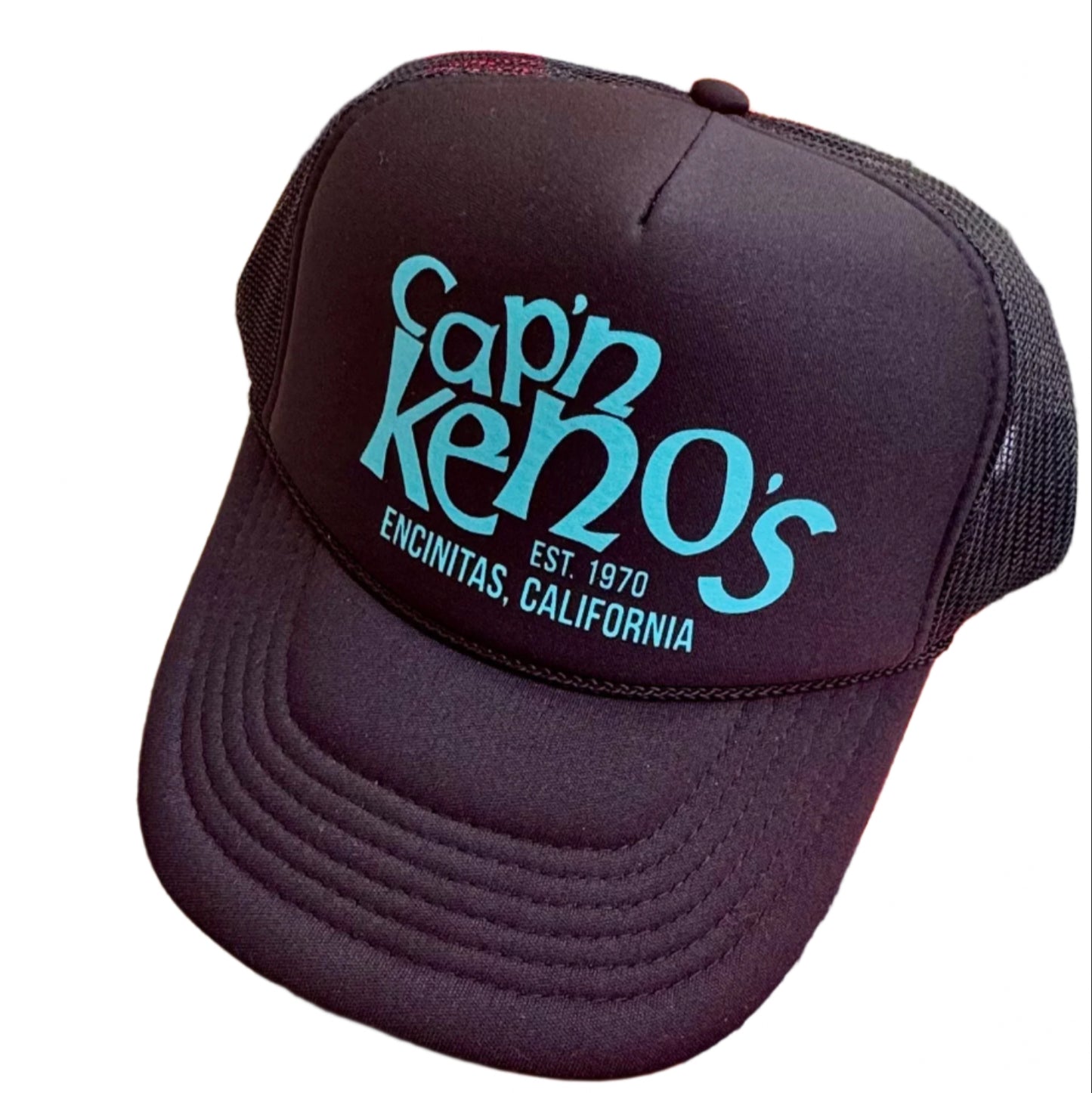 Black and Turquoise OG Trucker