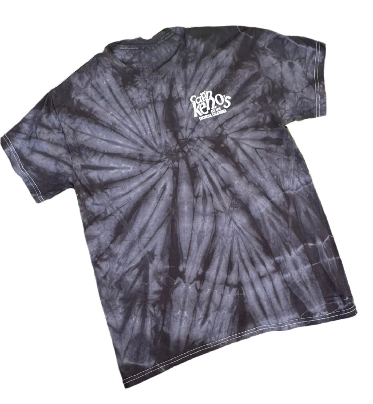 Black Pinwheel Tie Dye Shirt