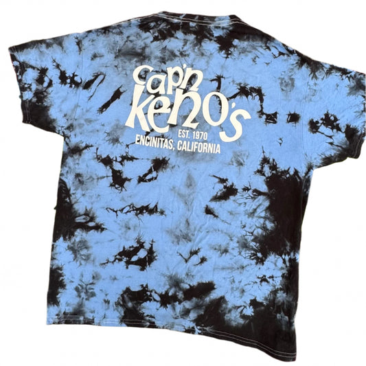Black n' Blue Crystal Tie-Dye Shirt