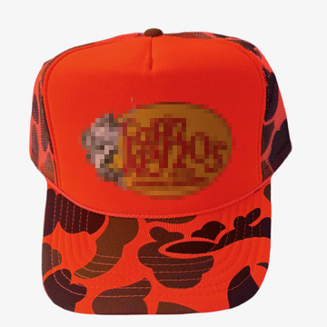 ABP Trucker Hat-Orange Camo