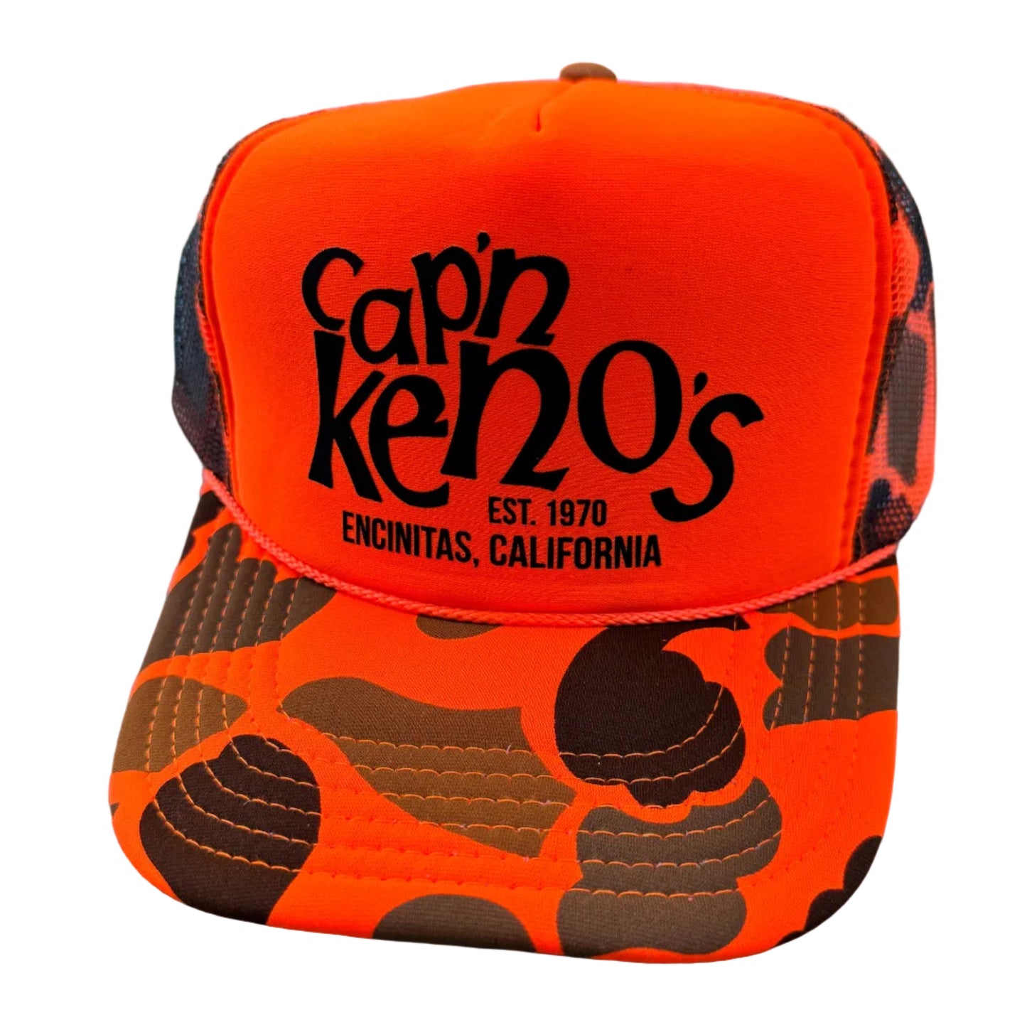 Orange Camo OG Trucker Hat